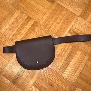 Oak & Fort Brown Faux Leather Fanny Pack